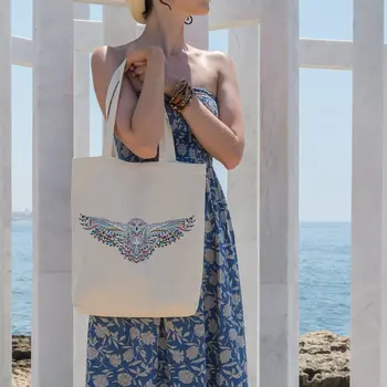 

Angemiel Bag Etnic Collection Colorful Owl Cloth Bag