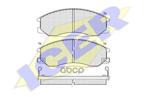 181372_колодки Дисковые Передние! Hyundaixg 25/30/300 2.5i/3.0i V6 99 Icer 181372 Icer арт. 181372