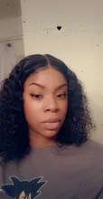Bob Peluca de agua onda de encaje frente pelucas de cabello humano para las mujeres negras 13x4 peluca Frontal de encaje Pre arrancado brasileño de la onda profunda peluca Frontal