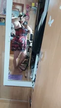 Vestido clásico de encaje con volantes para mujer, sin mangas, a cuadros, Vintage, gótico, minivestidos de baile, disfraz de Cosplay de talla grande