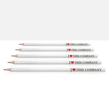 

Personalized Printed White Pencil (100 Pcs)