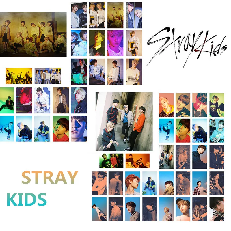 Kpop Stray Дети фотоальбом фото карты мини LOMO для ознакомления Mixtape Straykids Hellevator Ян Чжун
