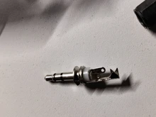 5 unids/lote conector de auriculares de 3,5mm macho conector de audio de dos canales 3,5 Mm con carcasa de plástico negro tamaño 5x0,9 cm