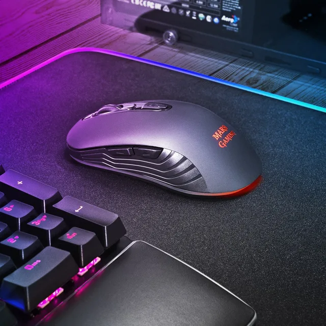 Souris sans fil Gamer Mars Gaming MMW2 RGB (Blanc) - JEFF MICRO