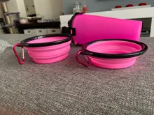 Botella de agua portátil 2 en 1 para mascotas, contenedor de comida plegable de silicona, tazón para mascotas, tazón de viaje al aire libre, alimentador para perros y gatos
