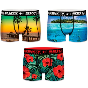 

Spicy boxer printed Boxer shorts made of microfiber for men