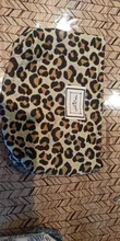 Bolsa para cosméticos de lienzo con estampado de leopardo para mujer, bolsa de maquillaje con cremallera resistente al agua, organizador de maquillaje para lavado de viaje, estuche de belleza