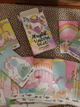 Cartas de Tarot de unicornio de cristal, guía, adivinación, Destino, Juego de mesa, 78 cartas/juegos
