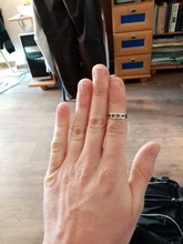 JIANERY-anillos de cadena hueca para mujer, de Color plateado moderno, joyería de novia casamiento compromiso, anillos antiguos de gran apertura