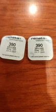 2 uds Renata pilas para reloj 1,55 V 390 SR1130SW 389 LR54 AG10 óxido de plata botón pila de moneda baterías hecho en Suiza