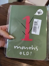 Pegatina de 20 piezas meses para fotografía de bebé, hito conmemorativo mensual para niños recién nacidos, tarjeta conmemorativa, número, accesorios utillería de fotografía