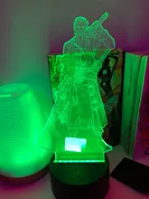 Led-Night-Light Table-Lamp Zoro-Figure Bedroom-Decoration Roronoa Bedside Anime Japanese