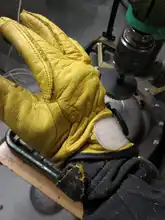 QIANGLEAF-guantes de protección para hombre, de cuero de vaca, amarillo, ultrafinos, de seguridad, para el trabajo, venta al por mayor, 527NP, Envío Gratis