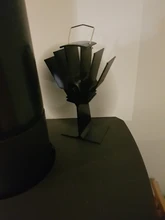 Burner Stove-Fan Fireplace Distribution Wood Heat-Powered Ecofan 4-Blades Home Log Black