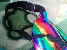 Buylor-riñonera holográfica con correa para láser para mujer, Cangurera de diseño, bolso de cintura bonito para fiesta y viaje