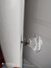 Furniture Hardware Wardrobe-Handle Drawer Pulls Cupboard Glass Knobs Cabinet-Door Diamond