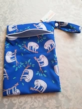 1PC WizInfant Mini Wetbag para pañales de tela para bebés bolsa seca para almohadillas menstruales 18x25cm, impermeable Reusable y lavable