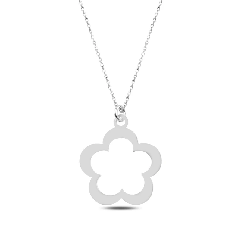 

Silver 925 Sterling Daisy Simple Necklace