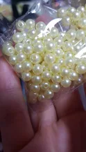 Separador con perla redonda acrílica, cuentas sueltas, fabricación de joyas, bricolaje, 4mm, 6mm, 8mm, 10mm, nuevo
