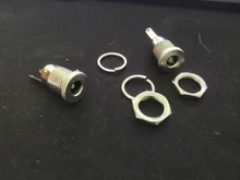 DC099 5,5mm x 2,1mm alimentación DC Jack hembra conector de montura de Panel de metal 5,5*2,1*5,5*2,5