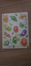 Rompecabezas de madera Montessori para bebé con dibujos animados, Tabla de madera con elementos de agarre manual, con dibujos de animales, vehículos, frutas, regalo para niño