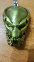 LLavero de depredador alienígena, máscara de AVP, llaveros para bolsos, llavero de coche, joyería