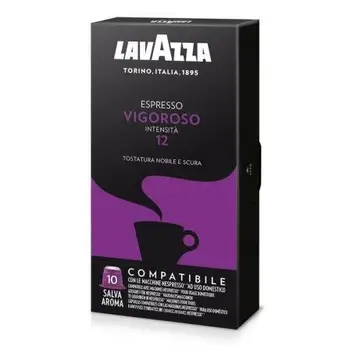 

Box of 10 Lavazza Espresso capsules vigorous Intens Pae coffee maker