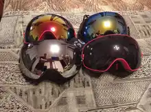 Goggles. Mask Glasses Snowboard Ski Skiing Ski-Eyewear Big-Vision UV400 Profession Men