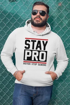 

Angemiel Wear Stay Pro White Men 'S Hooded Sweatshirt