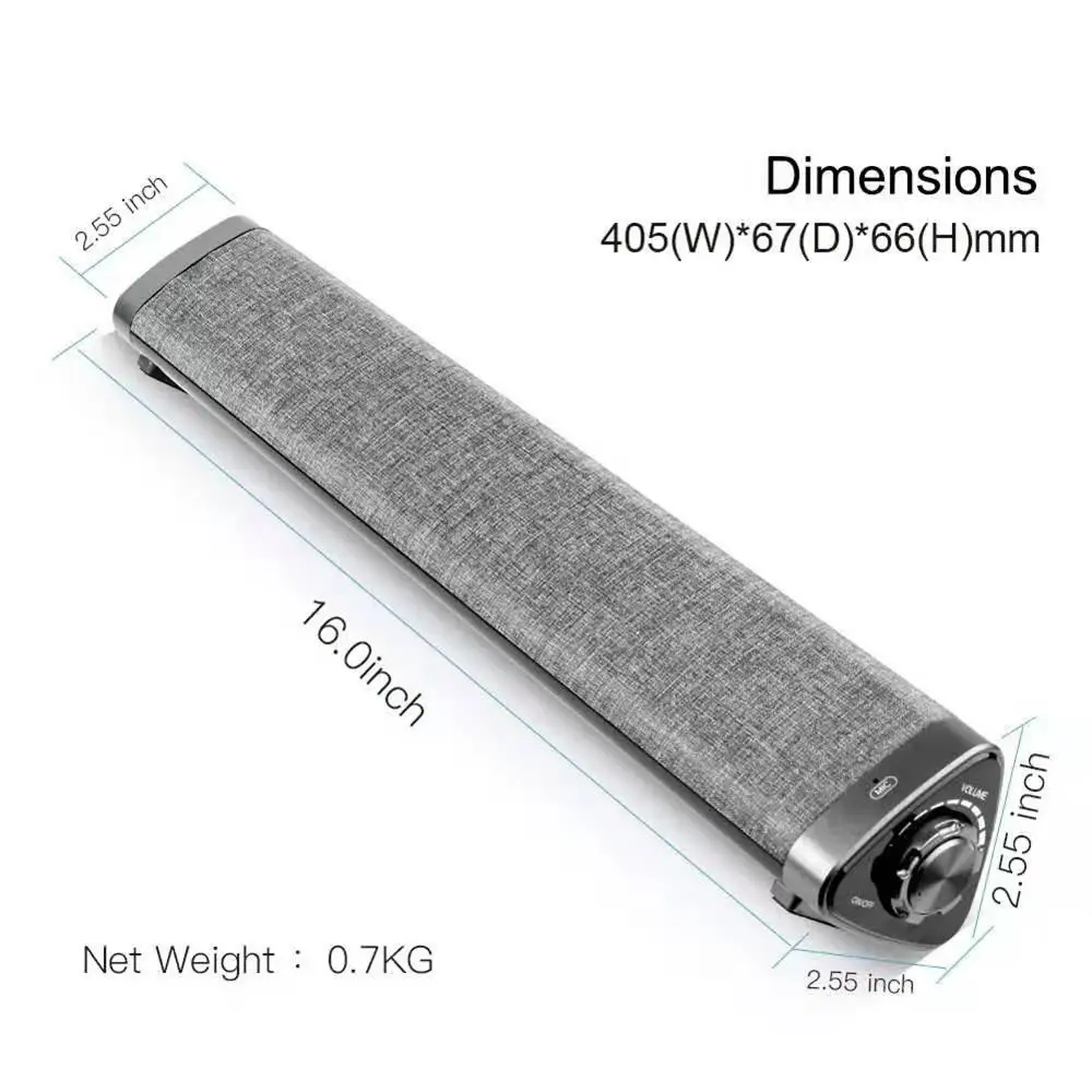 Серый LP 1811 Sound Blaster Bluetooth 5 0 динамик с дистанционным управлением полоска для