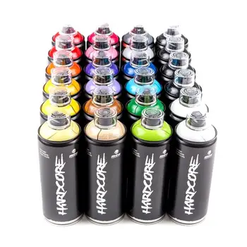 

MTN Hardcore pack 24 PCs of colors graffiti montana colors range hardcore satin finish