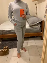 Suit Pant Knitted MVGIRLRU Sweater Winter Womens Warm Wool Soft Pullover