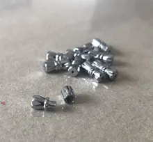 Screw Clasp Bracelet Necklace Jewelry Findings-Hole Making Silver 1mm Dull for HK111