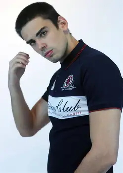 

Laci Polo Collar Printed T-shirt (DARK BLUE)