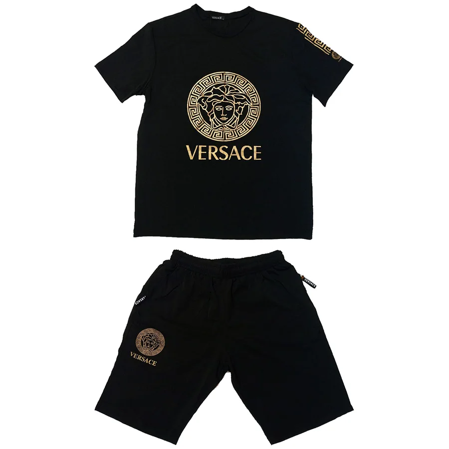 Combinaison Versace t shirt et short pour la plage/fitness | AliExpress