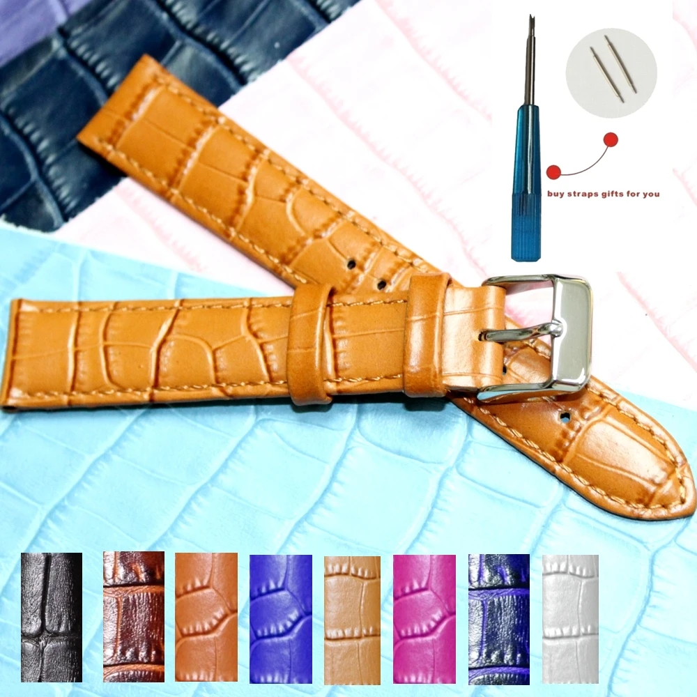 Geunine Leather Watch Band WB1036-18