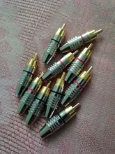 Conector macho RCA sin soldadura, adaptador de enchufe para enchufe de Cable de Audio, vídeo, CCTV, cámara, sin soldadura, alta cantidad, 1/4/10 Uds.