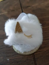 Sandalias con peluche para niñas pequeñas, suela suave de piel sintética, zapatos planos, zapatillas con correa de soporte elástico, 0 a 1 año