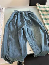 Sping-pantalones vaqueros holgados para mujer, Vaqueros informales, pantalones cruzados, bombachos Retro Vintage para mujer, bombachos 2021