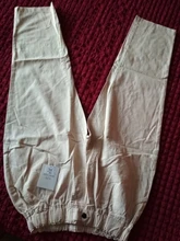 Pantalones harén de algodón para mujer, pantalón vaquero informal combinado con cintura elástica, de talla grande, amarillo y blanco, D321, novedad de verano