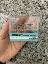 6 unids/set AZDENT Dental de goma pulidor de resina compuesta pulido de diamante de sistema RA Kit disco 14mm rueda espiral Flex cepillo fresas