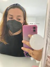 Mascarillas negras ffp295 para adultos, 5 capas, fpp2, certificado CE, ffp2reutilizable, ffp3, 5-100 Uds.