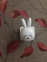 Led-Night-Light Bedside-Lamp Gifts Us-Plug Wall Bedroom Rabbit Cartoon Baby/children