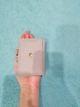 Monedero de Color caramelo a la moda para mujer, Cartera de cuero de Color liso Vintage corta con broche de corazón, tarjetero para chicas