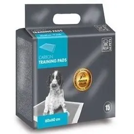 

Training pads M PET 15 Carbon Puppy - Anti odor-60x60 cm-Gray