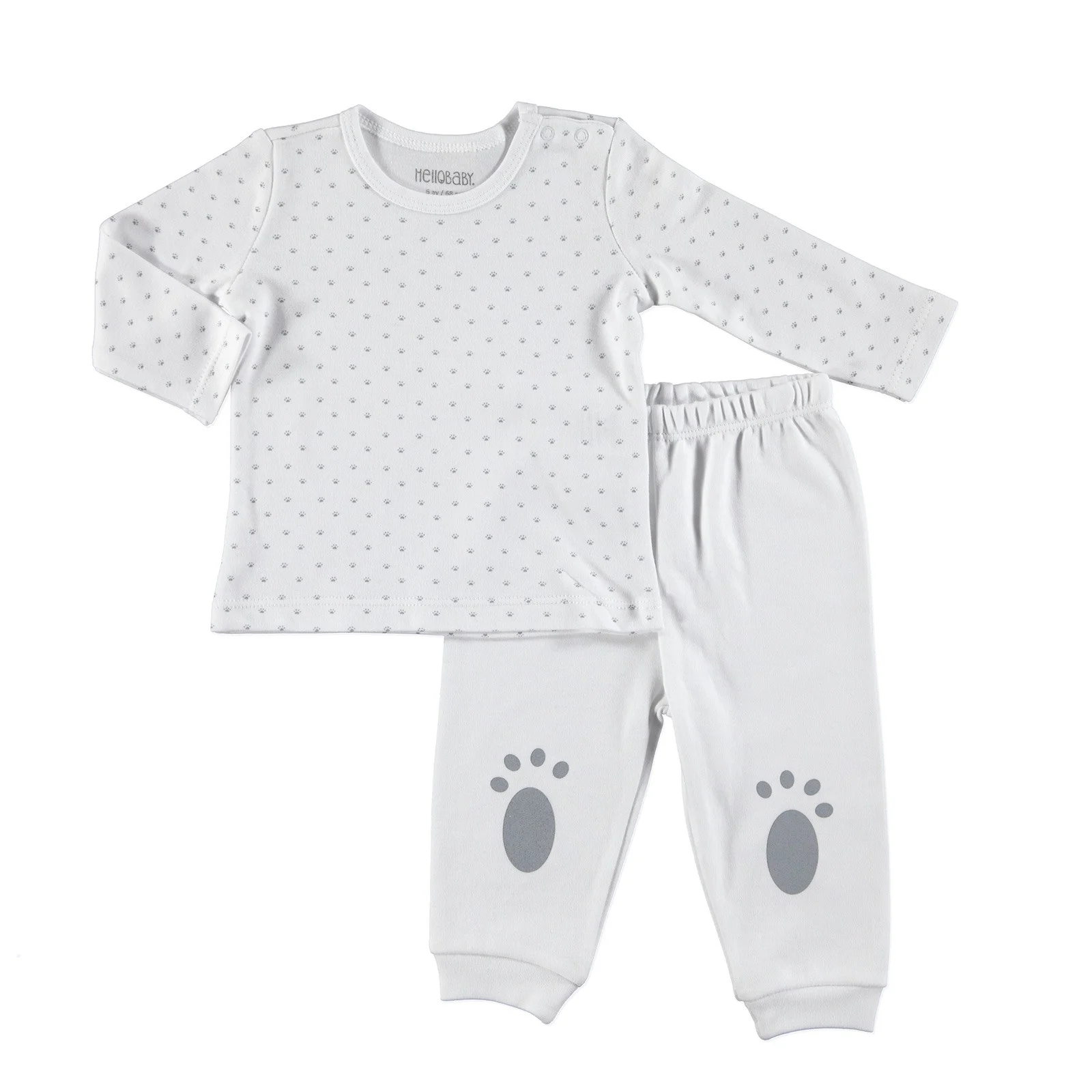 

ebebek HelloBaby Little Cute Paws Baby Pyjamas Set