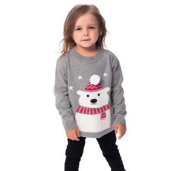 

Children's sweater gray for boys 2020 winter autumn Umka in a hat with long sleeves warm