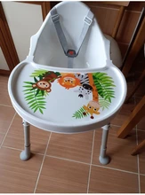 Silla de alta alimentación portátil para niños, silla de comedor plegable, silla de comida multifuncional de altura