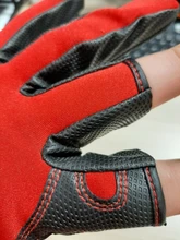 SeaKnight-guantes de pesca deportivos SK03, 1 par/lote, 3 guantes de cuero transpirable de medio dedo, equipo de pesca de neopreno y PU
