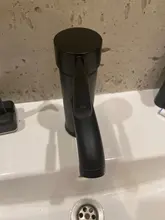 Basin Sink Faucet Mixers Mounted Deck Single-Hole-Tap Hot-Cold-Water-Tap Brass Bathroom